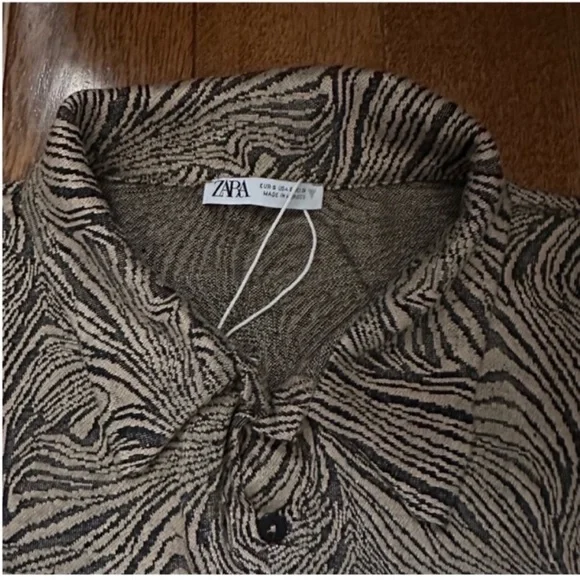 Marble print button down - Picture 6 of 7